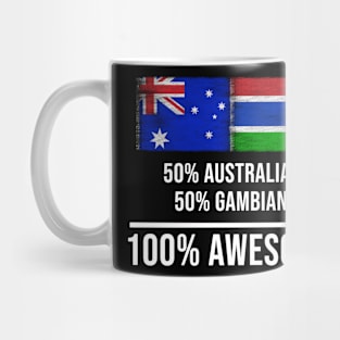 50% Australian 50% Gambian 100% Awesome - Gift for Gambian Heritage From Gambia Mug